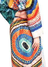 Load image into Gallery viewer, BATHROBE VELVET To the clouds orange
