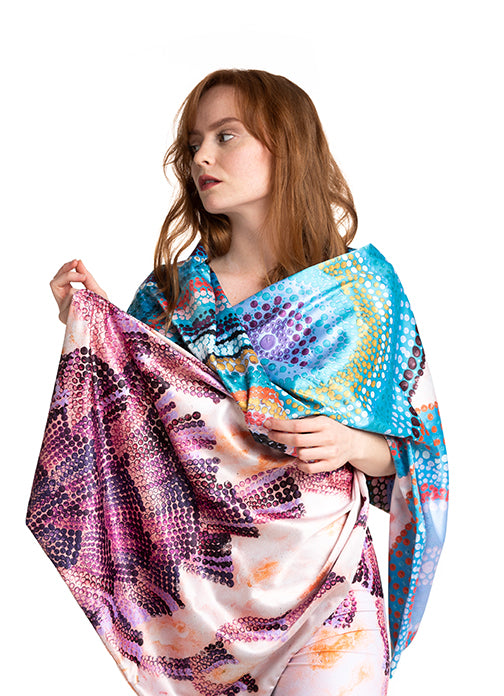 SCARF To the clouds rosa